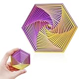 Cuackamily Fractal Fidget Hexagon, Hexagon Spiral Spielzeug, 3D Printing Fidget Hexagon Fidget Toy, Anti-Anxiety Fidget Toys,3D Print Hexagon Cube Fidget Spielzeug Geschen für Kinder und Erwachsene