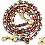 Ben&Bruno Hundeleine | 100% Handgefertigt aus Paracord | Robust, Sicher & Langlebig | Verstellbar | 1,8m Länge für Spaziergänge/Laufen/Training | Für Kleine, Mittelgroße & Große Hunde