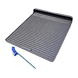Baoblaze Hundetoilette, waschbar, mit Bürste, Töpfchentrainer, Trainingsunterlagenhalter für Häschen, drinnen und draußen , 45 cm x 58 cm
