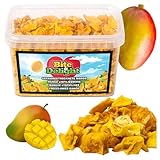 Bite & Delight 500g Gefriergetrocknete Mango Süß Dick Knusprig Gesunder Snack Ohne Zuckerzusatz Eimer