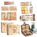 Generisch Schreibset Capybara,Mit Stiften Niedliche Schulaccessoires,Cartoon Schreibzubehör mit Aufklebern | Für Kinder Jugendliche Lehrer Geschenk Zu Weihnachten Und Geburtstag