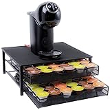 Gadgy Dolce Gusto Kapselhalter | Kaffeekapseln Aufbewahrung Von 72 Kaffeekapseln | Kommt Mit 2 Schubladen | Anti-Rutsch-Füße, Robust, Stoßfest und Rostfrei Metall | Dolce Gusto Zubehör