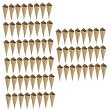 COLLBATH 360 Stk Konfetti-Halter für die Hochzeit Nussmilchtuch groß Papier Parteien komfetti kanonen hochzeitskerze vintage Konfetti- aus getrockneten Rosenblättern Light Brown