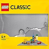 LEGO 11024 Classic Graue Bauplatte, quadratische Grundplatte mit 48x48 Noppen als Basis für Konstruktionen und für weitere LEGO Sets