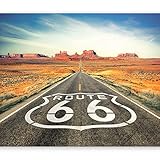 murando Fototapete 250x175 cm Vlies Tapeten Wandtapete XXL Moderne Wanddeko Design Wand Dekoration Wohnzimmer Schlafzimmer Büro Flur Route 66 10110903-44