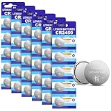 CR2450 Batterie, 30 Stück CR 2450 Batterien 2450 Knopfzelle 3V Lithium Knopfzellen Langlebig für Spielzeug, Uhren, Kameras, Taschenrechner, Auto-Sicherheitsalarm, schlüssellose Auto-Fernbedienungen