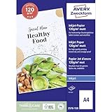 Avery Zweckform Art. 2576-150 Business Inkjet Papier (150 Blatt, 120 g/m², DIN A4, mattes Druckerpapier, einseitig beschichtet, sofort trocken & wischfest, Flyerpapier für Inkjet-Drucker) weiß