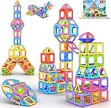 COOLJOIN Magnetische Bausteine, Magnetbausteine Magnete Kinder, Magnetspielzeug Tiles, 40 Teile Magnet bausteine für Spielzeug ab 3 4 5 Jahre Kinder Jungen und Mädchen Halloween und Christmas Geschenk
