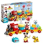 LEGO DUPLO | DisneyMickys und Minnies Geburtstagszug - Spielzeug für Kinder ab 2 Jahren – Lernspielzeug für Kleinkinder mit Zahlenbausteinen & 3 Figuren – Geschenkidee für Jungen & Mädchen - 10941