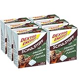Dextro Energy Schulstoff Traubenzucker Cola Geschmack | 6 Packungen (6 x 50g) Mini Dextro in Klickbox | Idealer Cola Ersatz im Vorratspack
