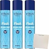 Elkos Trockenshampoo Fresh 3er Pack (3x200ml Flasche) + usy Block