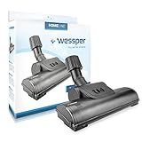 Wessper® Turbodüse Universal mit rotierenden Bürsten für AEG Bosch Electrolux Miele Moulinex Nilfisk Panasonic Rowenta Siemens, Diameter 32mm - 38mm