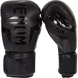 Venum Elite Boxhandschuhe - Schwarz/Schwarz - 12 Oz