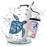 Wasserdichter Trockentasche, Roll-Top, Meeresschildkröte, Koralle, Seestern, wasserdichter Rucksack, 5 l/10 l/20 l, schwimmend und leicht, für Kajakfahren, Bootfahren, Angeln, Schwimmen und Camping,
