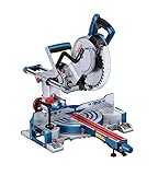 Bosch Professional 18V BITURBO Akku Kappsäge Gehrungssäge GCM 18V-254 D (Schnitte bis 90 x 305mm, inkl. 1x Kreissägeblatt, 2x Werkstückauflage, Staubbeutel, Spannzwinge, ohne Akku/ Ladegerät)