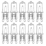 10er Set G9 Halogen Lampen 28Watt 230V (entspricht 40Watt) Glühlampe Stiftsockel Halogenstiftsockel Glühbirne 2800K Warmweiss