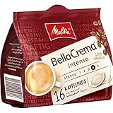 Melitta BellaCrema Intenso, 16 Gemahlener Röstkaffeepads, Stärke 4, 107g