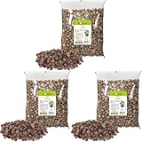 BROWIN® 1 Liter Blähtonkugeln 749901 | Hydrokultur Blähton Keramsit Pflanz | Perfekt für Drainage oder Topfflanzen | 4-10 mm, Braun | Leichtes Substrat für optimales Pflanzenwachstum in Töpfen