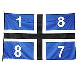 Hissfahne Mastfahne Fahne '1887' 180cm x 120cm