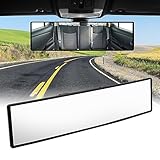 Hossom Auto Rückspiegel, Innenspiegel Auto, Auto Panorama Innenspiegel, Autospiegel Große Vision Weitwinkel Panorama Rückspiegel Universal Auto Spiegel für Auto SUV CRV Vans Trucks (285mmx70mm)