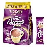 MOKATE - Heiße Schokolade Milky mit Magnesium - 10 Sachets - Cremig & Sanft, Schnell Zubereitet, Für Zuhause & Arbeit, Süß Pulver Getränke - Trinkschokolade, Hot Chocolate With Vitamins - 180g