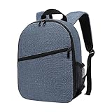 DSLR-Kamerarucksack, wasserdichter Reiserucksack mit großer Kapazität - Rucksack, Kameratasche für SLR-Kameras, Linsen, blinkt den ergonomischen doppelten Schultergurt und die Rückenpolsterung, blau