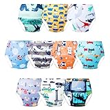 JackLoveBriefs Töpfchen-Trainingshose Töpfchentraining trainingsunterhose Kinder 3-4 Jahre(10 Stück,Farbe: Mehrfarbig, Gr.100)