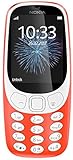 Nokia 3310 2G Mobiltelefon (2,4 Zoll Farbdisplay, 2MP Kamera, Bluetooth, Radio, MP3 Player, Single Sim) warm red