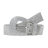 DINSOAVR Bling For Strassgürtel Für Frauen Cowgirl Westerngürtel Cowgirl Western Nietengürtel Für Jeans Hosen