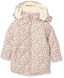 Amazon Essentials Mädchen Langer gesteppter Cocoon-Puffermantel, Creme Floral, 11-12 Jahre