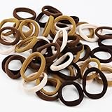 50 Stück Haargummi Damen, RISVOWO Haargummis Mädchen, Zopfgummis Extra Elastisch, Hairband Für Mädchen Mann Frauen