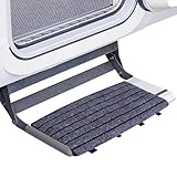 Jubilofex -Stufen-Teppich, Rutschfester Teppich für -Treppen – Verstellbarer, wetterbeständiger Anhängerleiter-Schutz für, Camping, Heckklappe, Partys, Campingplatz-Setup