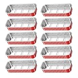 Healeved Aluminiumfolie Einwegbehälter 10 Stück Backformen und Grillpfannen Mikrowellen und Backofenfest Umweltfreundlich für Airfryer und Bbq Küche