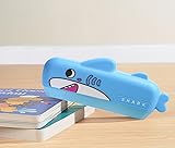 Kinder-Mundharmonika in Hai-Design, Blau, Musikinstrument für Früherziehung