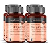 Veev Intimate Flora – Unterstützung des vaginalen & Darmmikrobioms – 50 Milliarden KBE – Probiotika, Präbiotika, Cranberry, D-Mannose, Hyaluronsäure – 360 Tabletten (4 Flaschen à 90) – 12-Monatsvorrat