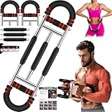 HELISAN Twister Armtrainer Upgrade 3 Federn, 10-60kg/20-130lb Verstellbares Brusttrainer Männer, Brust Trainingsgerät, Tragbarer Brusttrainer, Schulter & Unterarmmuskel Trainingsgerät für Heimübungen