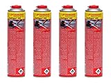 ROTHENBERGER Industrial Multigas 300 Gas Kartusche | 600 ml | 338g | Anschluss: 7/16“ EU | Norm EN 417 selbstverschließend | 4 Stück