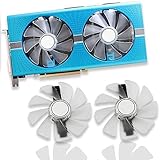 Dotodo CF1015H12D/FDC10U12S9-C Grafikkarte kühlt Lüfter für Sapphire NITRO RX 580 RX 570 RX 480 VGA-Grafikkartenkühlung, 95 mm, Weiß, 2 Stück