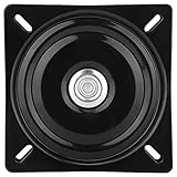 Drehscheibe Drehteller Sitzdrehbasis 360° Drehbarer Lazy Susan Lager Drehender Galvanisierter Stahl für Küchen-Zähler-Kabinette TV-Schreibtisch Turntable Bearing (Schwarz 8 Zoll dick)