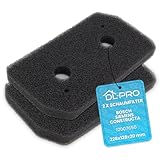 2 x DL-pro Schaumfilter 228x128mm für Bosch Siemens 12007650 Sockelfilter Filter für Trockner Waschtrockner Wärmepumpentrockner Serie 4 Serie 8 HomeProfessional iSensoric