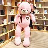champracer Kuscheltier Teddybär Plüschtier, Riesen Teddy mit strapazierfähigem Reißverschluss,Groß XXL Teddy Bear, Plüschtier Teddybär weicher Plüsch tolles Geschenk kreatives (60 cm,Rosa)