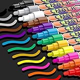 12 Kreidestifte Kreidemarker für Tafel Fenster Abwaschbar: 6mm Fensterstifte,Fenstermalstifte Kinder,Fensterfarbe,Neon Kreide Stift,Tafelstifte,Glasstift,Chalk Marker,Flüssigkreide Bunt,Fensterkreide