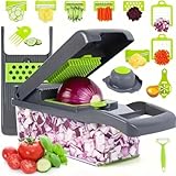 Gemüseschneider Mandoline Gemüsehobel- Reibe für Gemüse & Gurkenhobel – spiralschneider gemüse Chopper zwiebel zerkleinerer nicer dicer mando vegetable chopper hobel gemüse, haushaltshelfer
