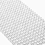 Movoja Silberne Strasssteine - runde Glitzersteine 504 Stück 6 mm selbstklebend zum Verzieren und Basteln | Schmucksteine zum aufkleben | Steinchen Dekosteine Bastelsteine Silber