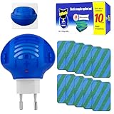 Mückenstecker Steckdose, 1 Anti Mücken Stecker + 30 Nachfüllpackung, Tragbare Elektrische Mückenschutz, für Schlafzimmer und Wohnzimmer