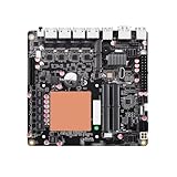 PeeliCeeli NAS Motherboard 6 Bay, Pentium 8505 Mini ITX Mainboard with 6 x M.2 NVMe, 4 x i226V 2.5GbE LAN Computer Board with PCIe4.0 x4 (with Adapter), Barebone (No RAM/SSD/OS)