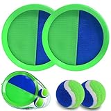 ECJWEI Klettballspiel für Kinder Klettball Strandspielzeug Strandspiele Klettspiel Wurfspiel Spielzeug Garten Outdoor Spiele ab 3 4 5 6 7 8 9 10 Jahren für Junge Mädchen Ostergeschenk
