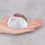 NBEADS 2 Stück 2 Stile Kuppellupe Briefbeschwerer, Kristallkuppel lupe Hemisphärische Dome Glas Vergrößerungs Halbkugellinse Für Home Office Display Dekorationen Lesehilfe, 57x26mm / 77x36mm