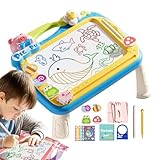 Magnetisches Zeichenbrett für Kleinkinder, magnetisches Doodle-Board,Magnetischer Cartoon-Doodle-Skizzenblock mit 2 Stiften - Zeichen-Brett, multifunktionales Spielzeug für frühes Lernen in Reisegröß