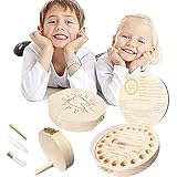 SZDN Kinderzahndose für Milchzähne, Personalisierbare Milchzahndose, Zahnfee Geschenke Mädchen Zahndose Als Geschenk für Kinder.